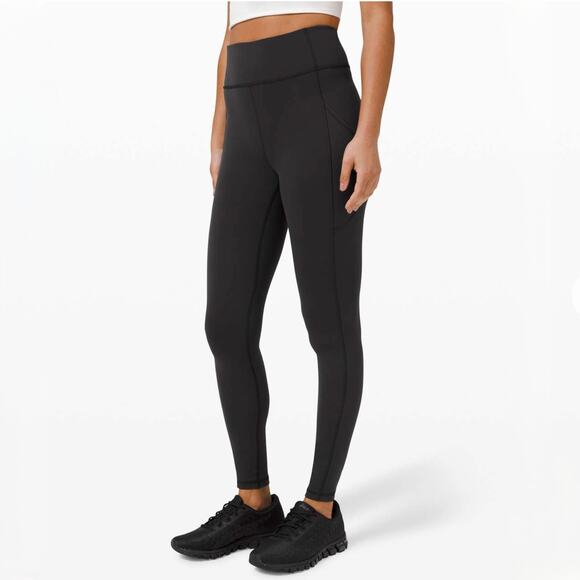 Lululemon Invigorate High-Rise Tight 28” Black Size 6 Leggings with Pockets VGUC - Picture 1 of 14